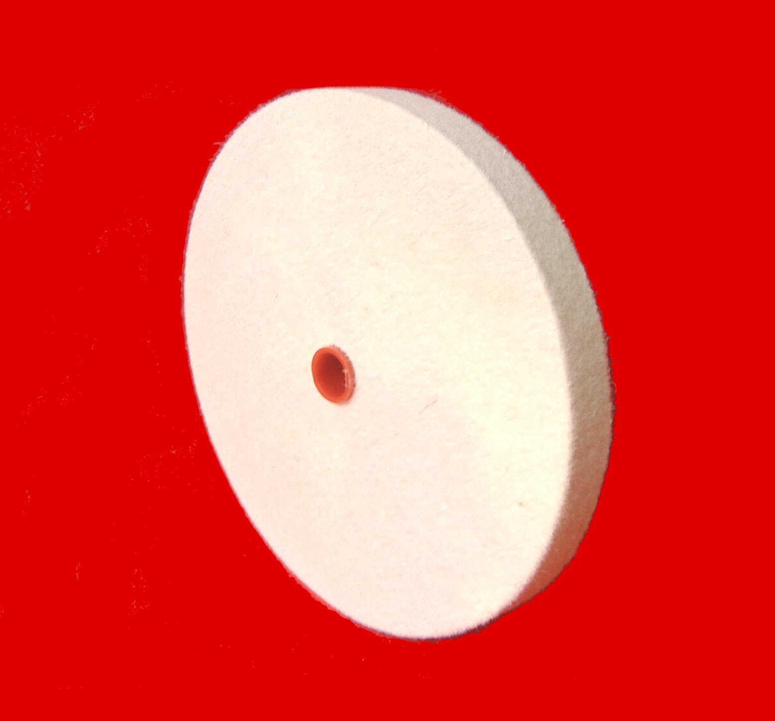 FW65812MB OD 6 x ID 58 x thick 12 Felt Buffing Wheel in medium density 060 gmc3