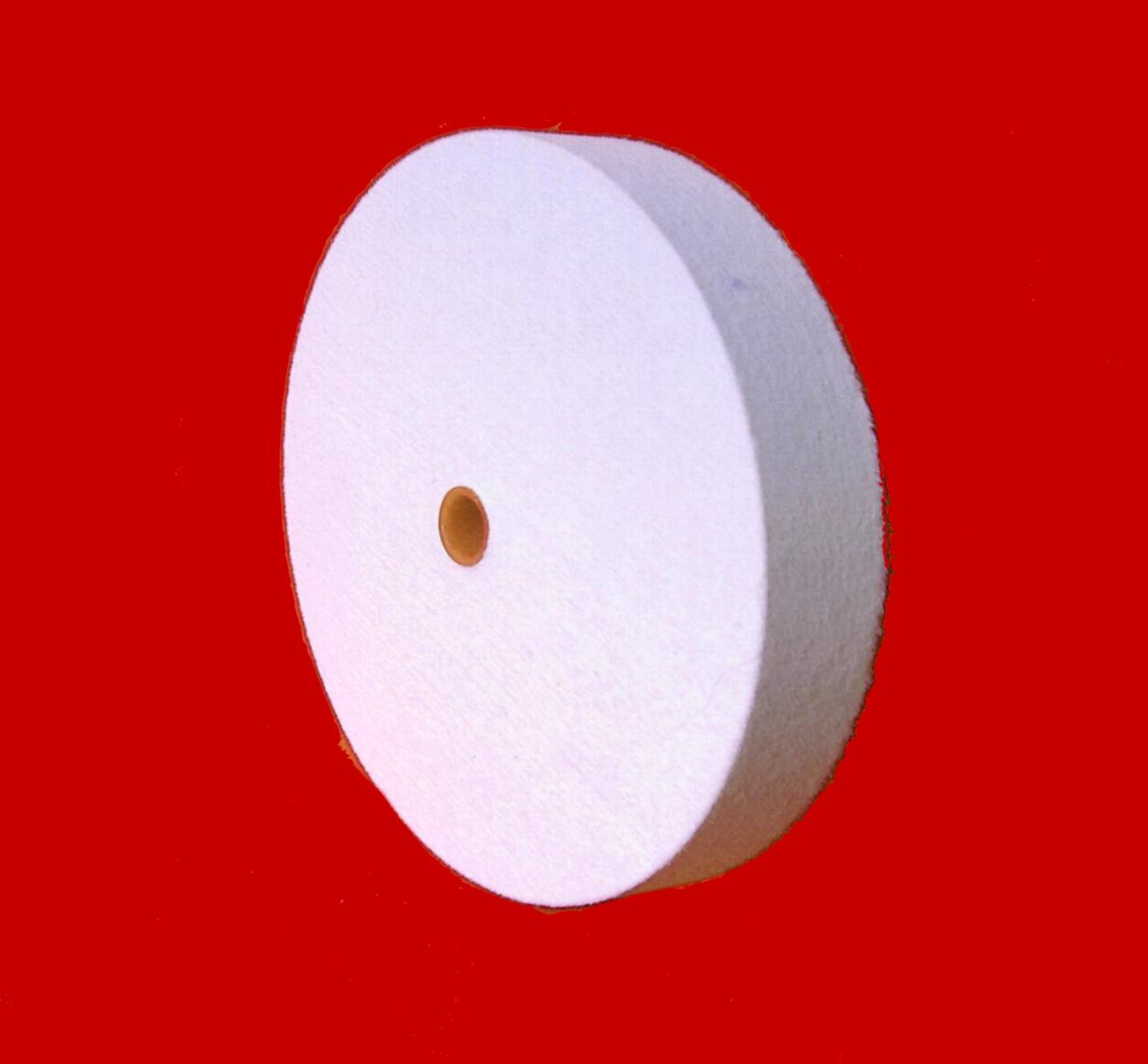 FW6581RHB OD 6 x ID 58 x thick 1 Felt Buffing Wheel in rock hard density 080 gmc3