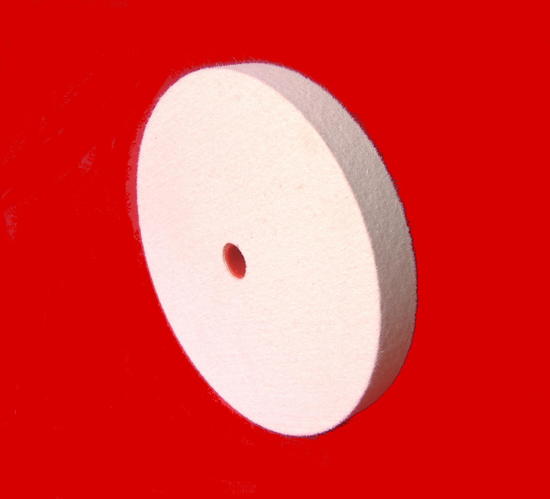 FW65834MB OD 6 x ID 58 x thick 34 Felt Buffing Wheel in medium density 060 gmc3