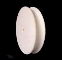 FW6GR-RRHB OD 6 x ID 58 x thick 78 Felt Buffing Wheel in Extra Rock Hard density 1 gmc3 with R16 Concave Radius for Carving Tools and Skeletons