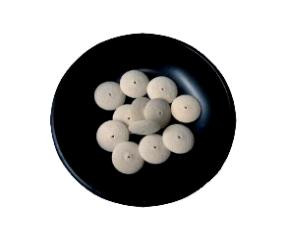 KEW1M-12 OD 1 x ID Pin Hole x thick 316 Knife Edge Felt Wheels in Medium density 066 gmc3