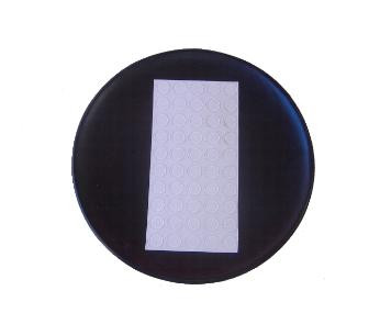 SAB1216CL-100 12 diameter x 116 thick Clear self- adhesive Neoprene Rubber Bumper pads