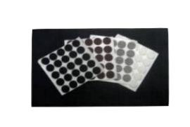 SAP118BR-50 1 diameter x 18 thick Brown PlumWine self-adhesive felt pads