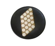 SAP118OWH-50 1 diameter x 18 thick Off-White self-adhesive felt pads in hard density 036 gmc3 - F-1