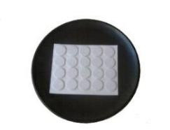 SAP118SW-72 1 18 diameter x 116 thick Snow White self-adhesive felt pads