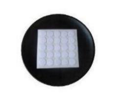 SAP132SW-100 1 diameter x 132 thick Snow White self-adhesive felt pads