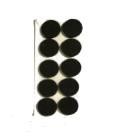 SAP15BK-100 1 12 diameter x 116 thick Black self- adhesive felt pads