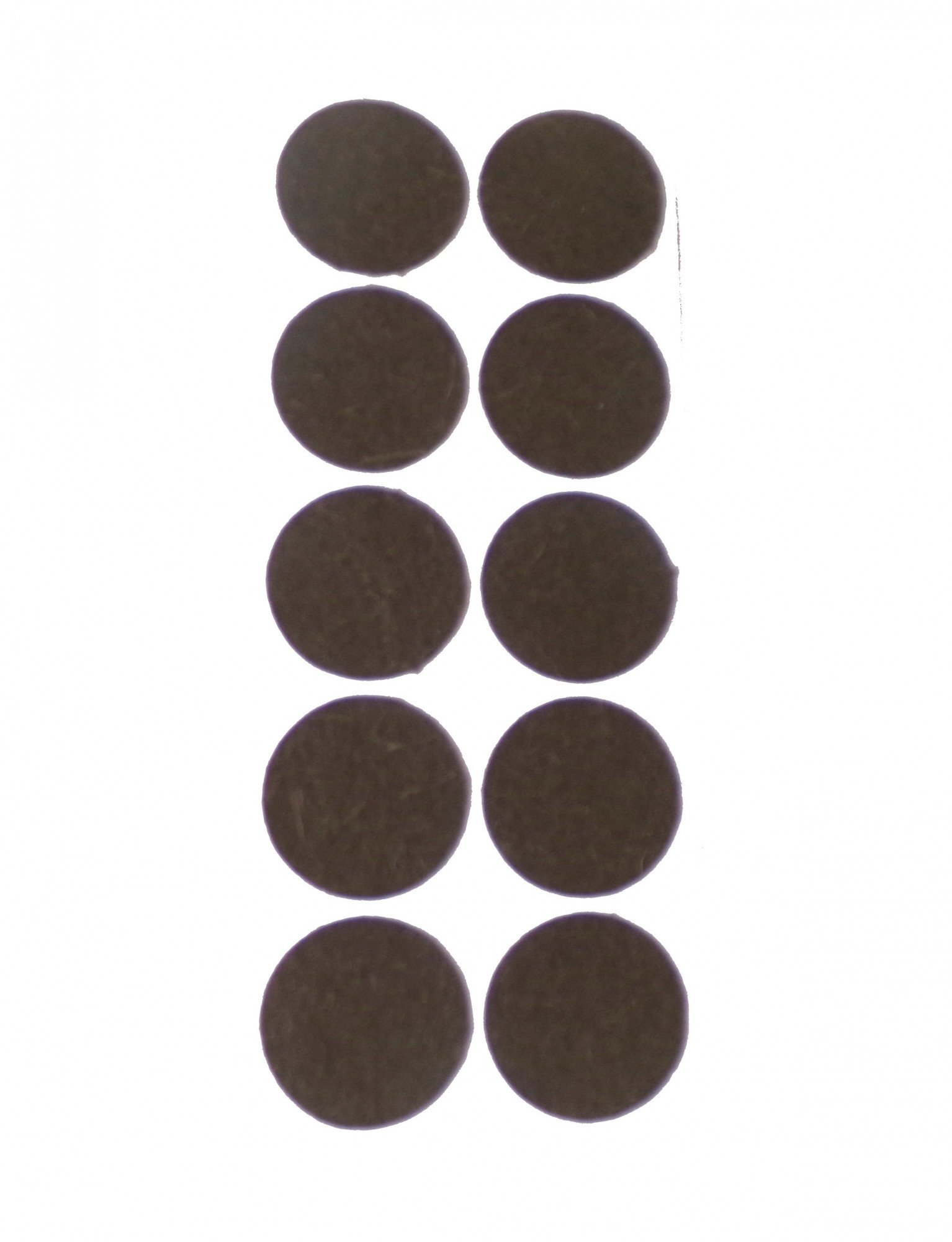 SAP15DCB-100 1 12 diameter x 116 thick Black self- adhesive felt pads