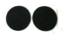 SAP25BK-12 2 12 diameter x 116 thick Black self-adhesive felt pads