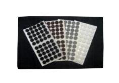 SAP3418BK-100 34 diameter x 18 thick Black self-adhesive felt pads