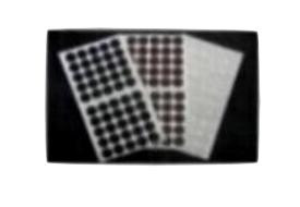 SAP34BK-100 34 diameter x 116 thick Black self-adhesive felt