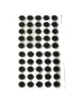 SAP3818BK-100 38 diameter x 18 thick Black self-adhesive felt pads
