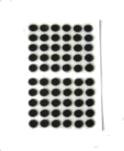 SAP516BK-120 516 diameter x 116 thick Black self-adhesive felt