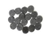 SAP78DG-100 78 diameter x 14 thick Dark Grey self-adhesive felt pads