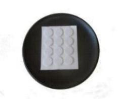 SAP78SW-120 78 diameter x 116 thick Snow White self-adhesive felt pads