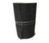 SAR1518BKM 15 wide x 36 long x 18 thick Black self-adhesive felt roll in medium density 030 gmc3 - F-5