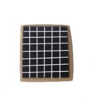 SASQ12BK-100 12 x 12 x 116 thick Black self-adhesive felt squares