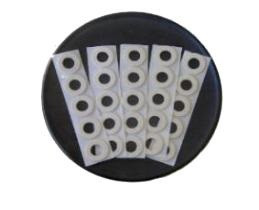 SAW1518OWH-50 OD 1 12 x ID 34 x thick 18 Off-White self-adhesive felt washers in hard density 036 gmc3 - F-1