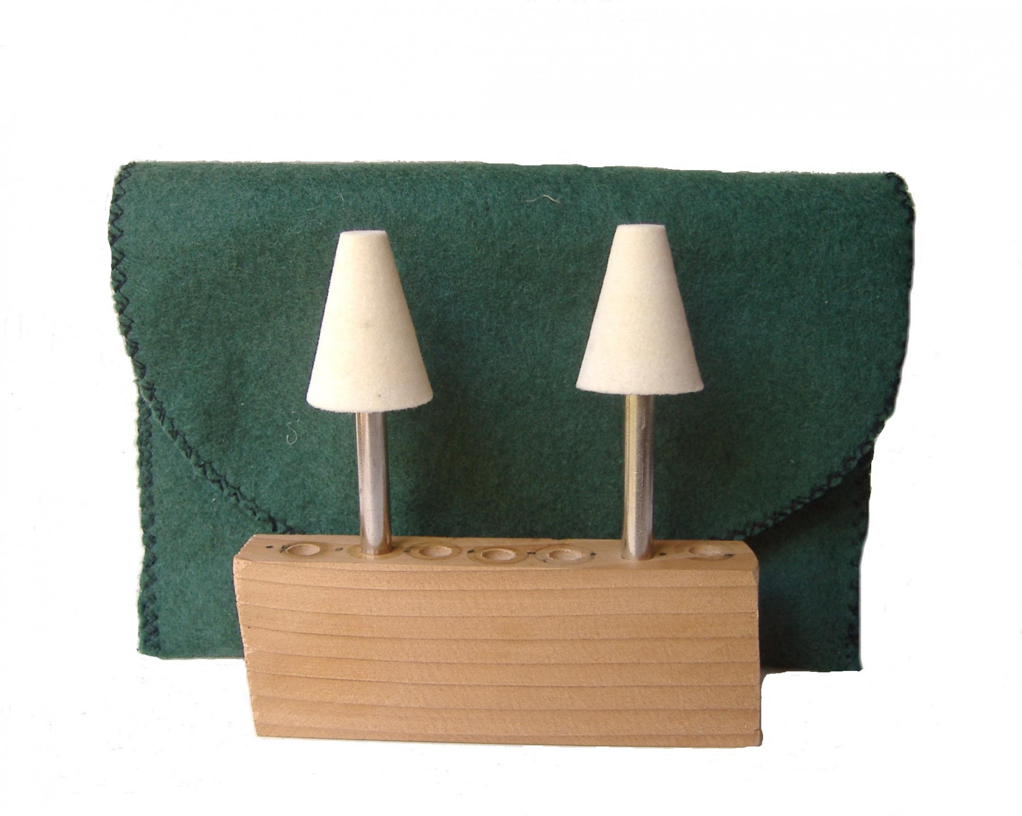 SS-004CCH-3 1 dia x 1 14 long x 18 Stainless Steel Shank Tree Felt Bobs in hard density 070 gmc3