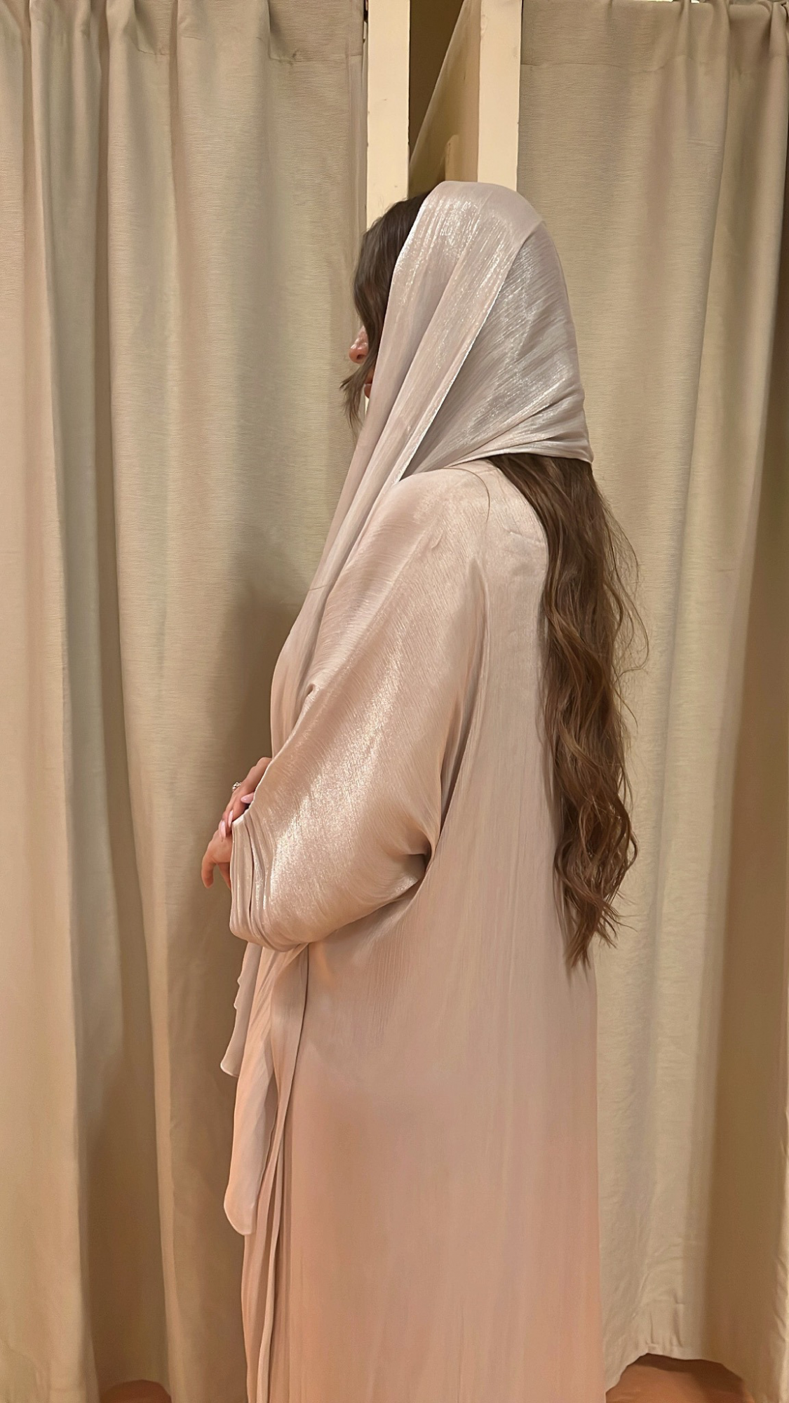 Biege chiffon