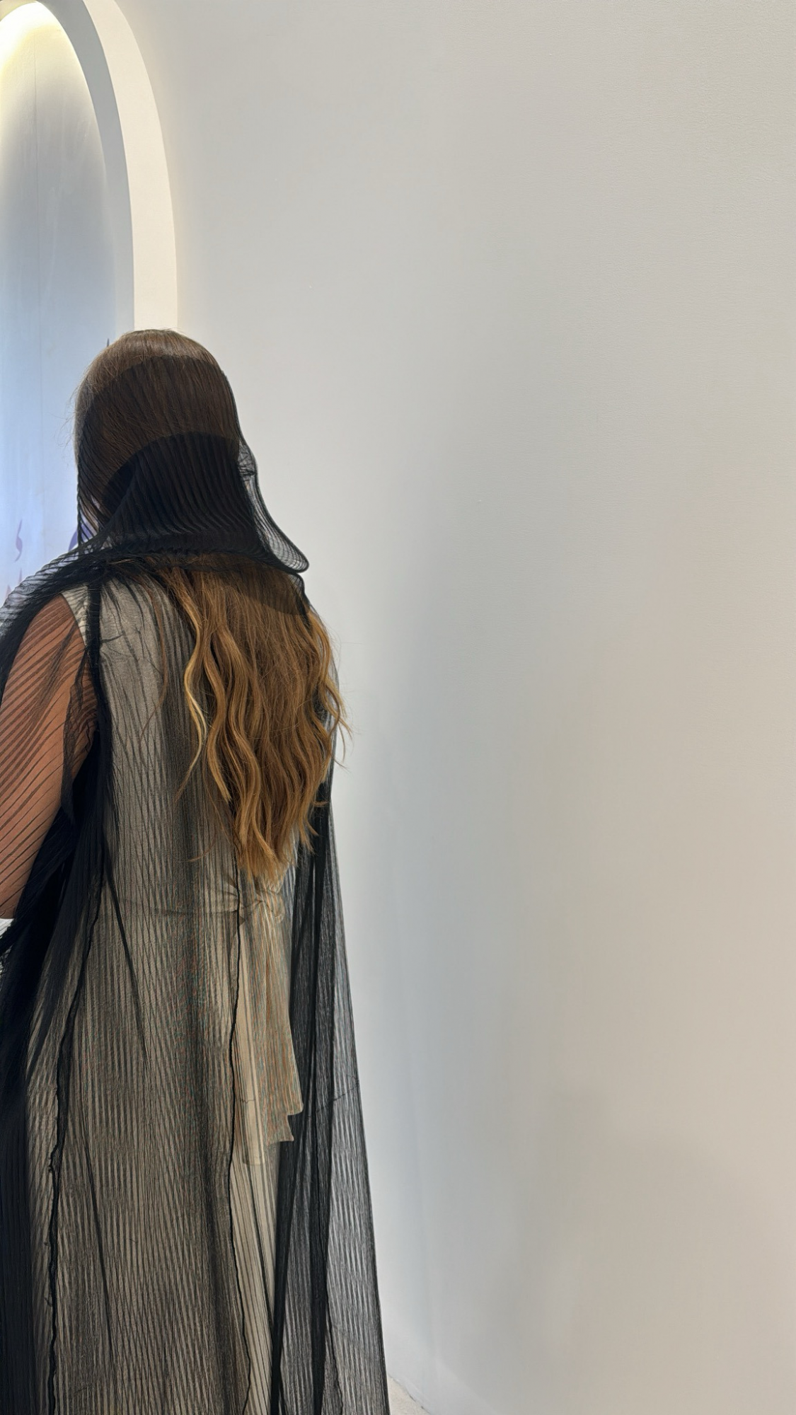 Double pleated organza