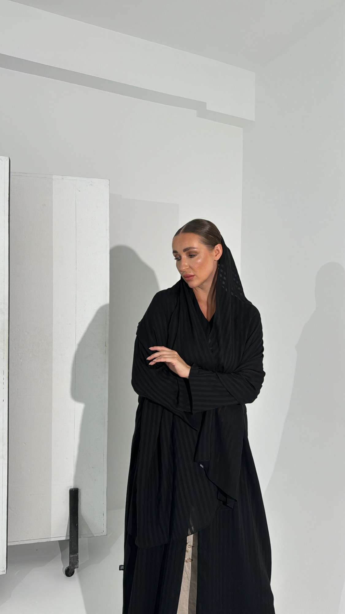 Lines chiffon - black