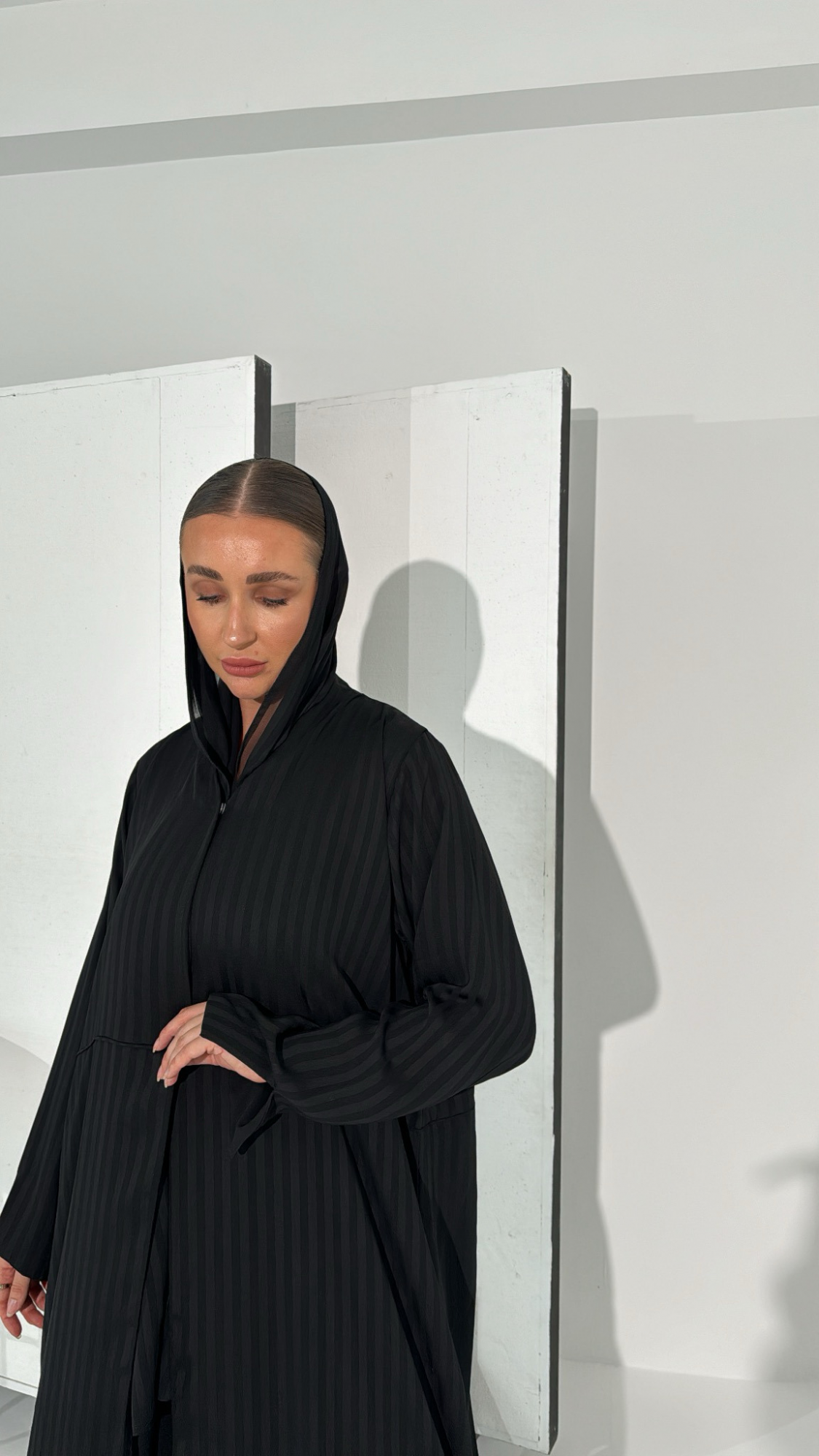 Lines chiffon - black