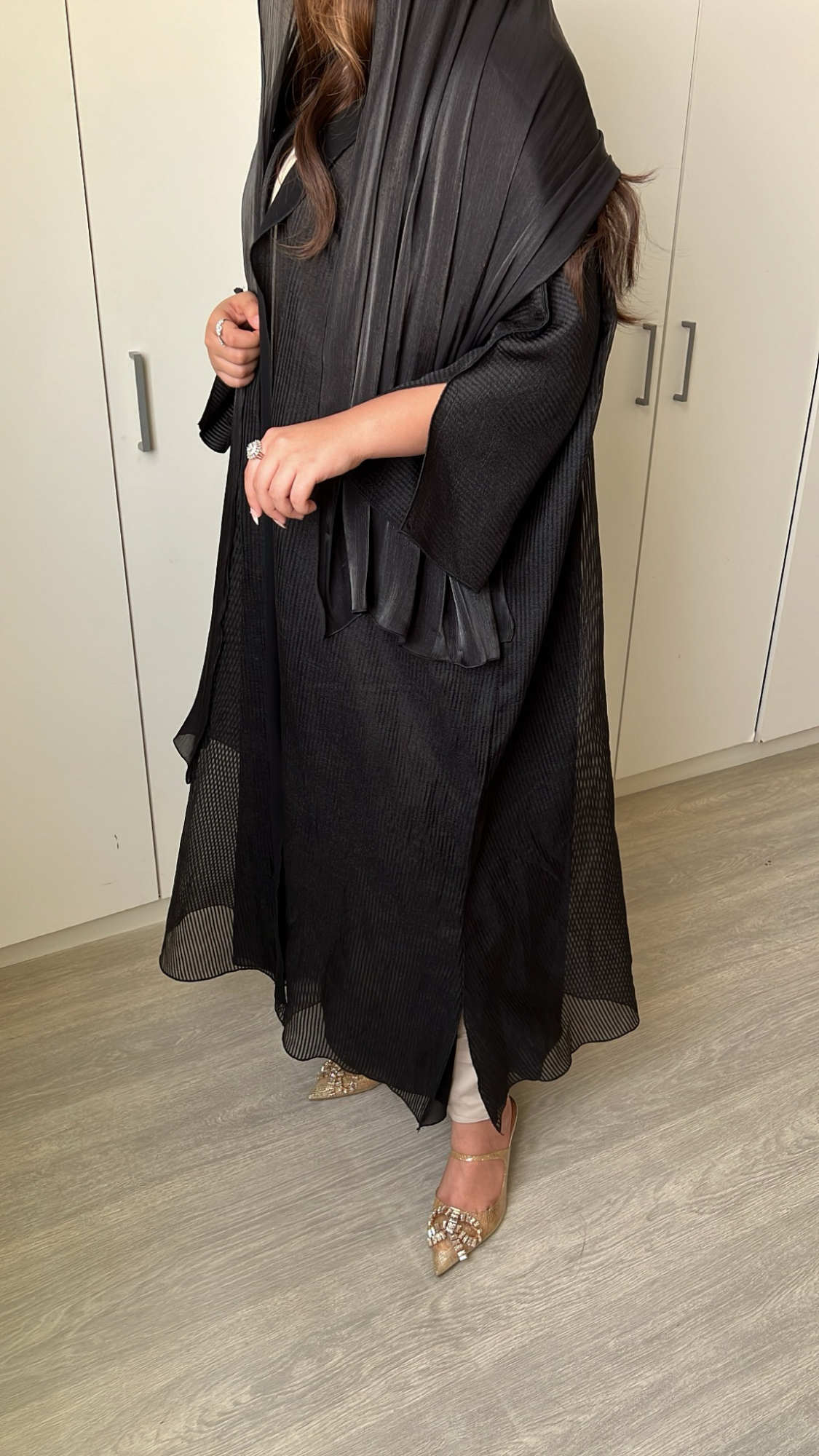 organza line hand cut black