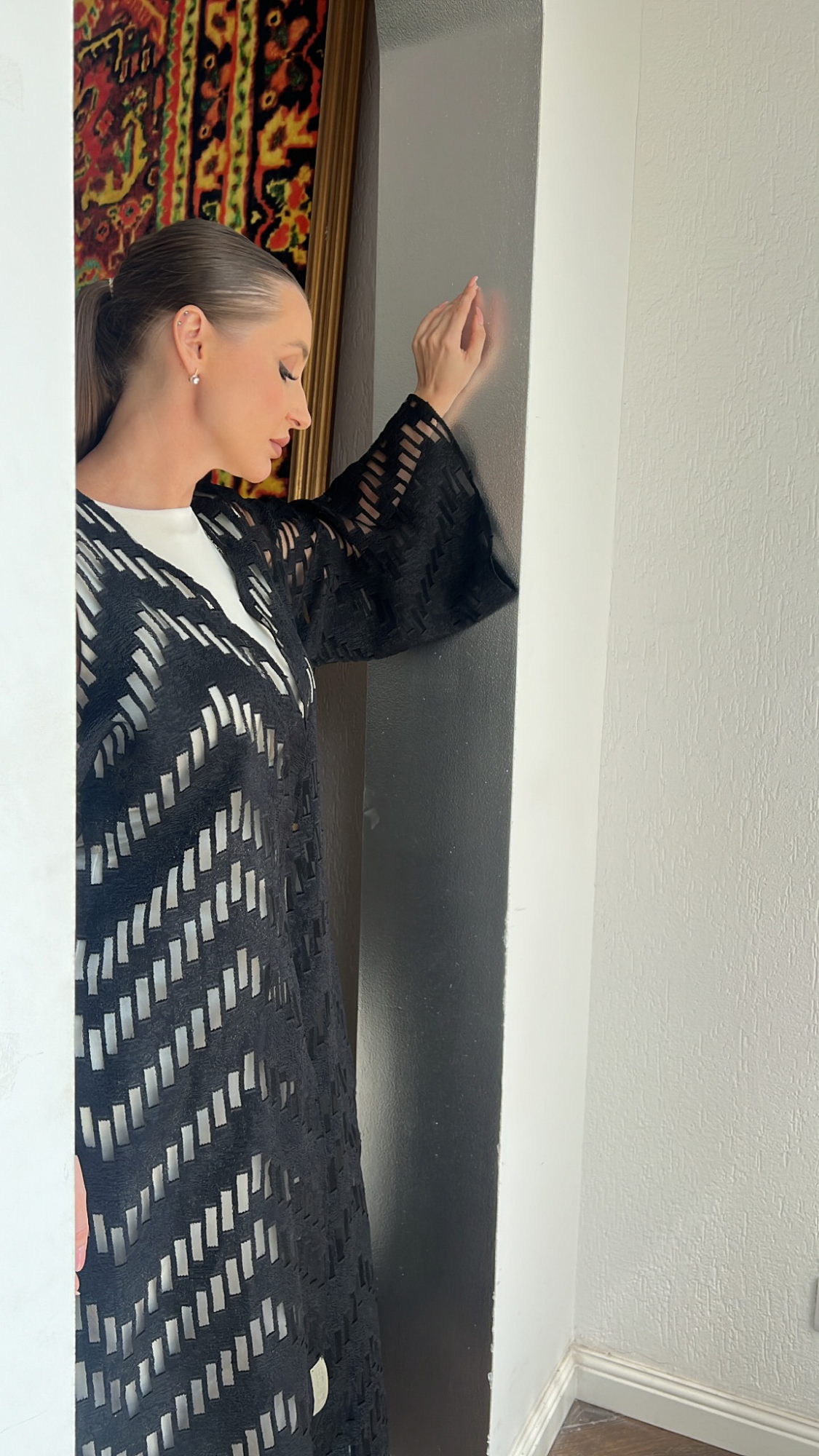 Transparent square - Black