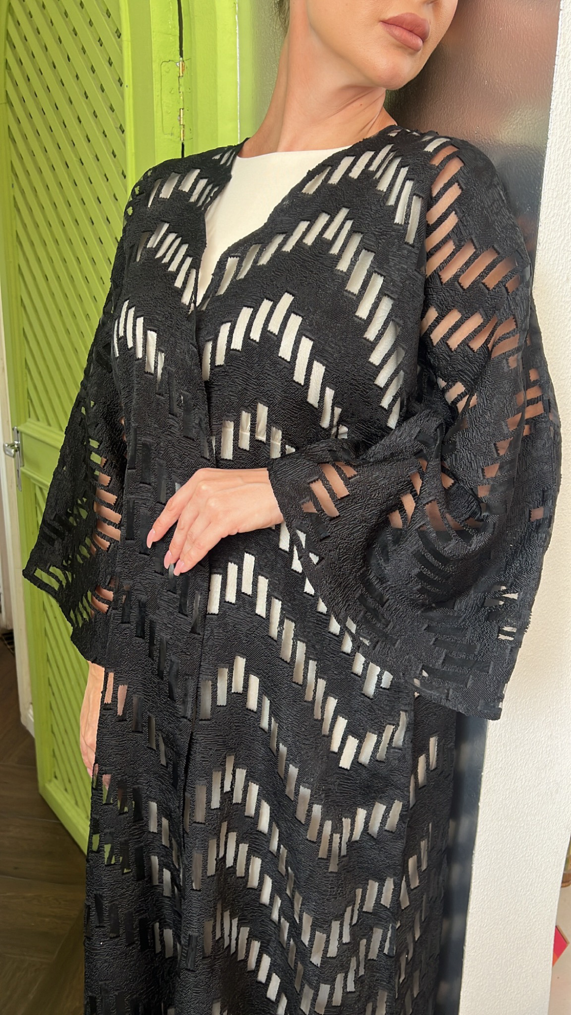 Transparent square - Black