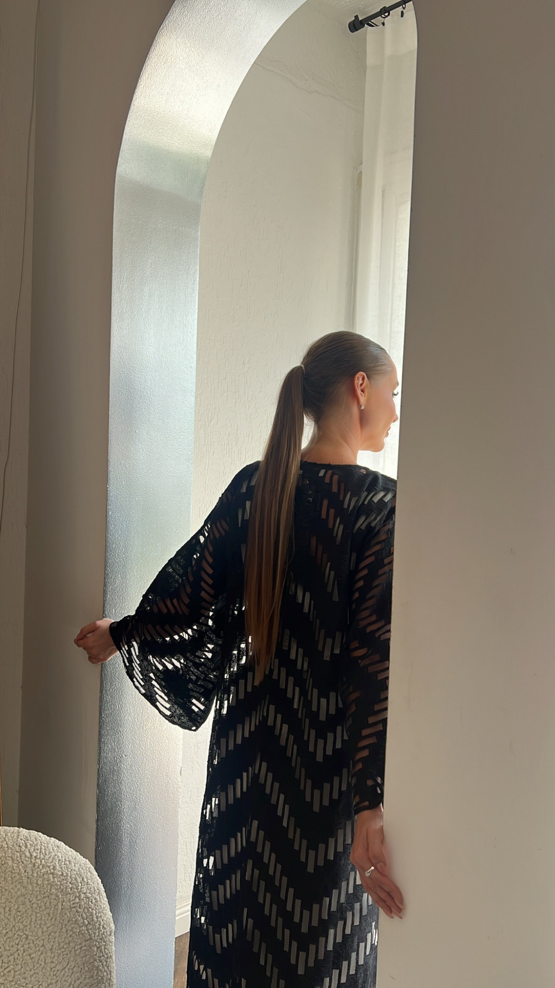 Transparent square - Black