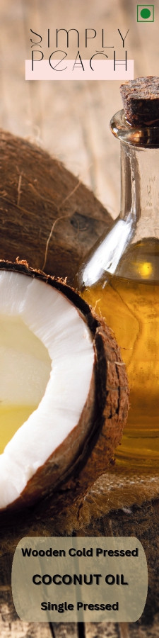 Simply Peach Cold Pressed Coconut Oil - 1 Lt