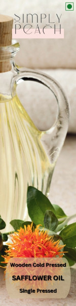 Image of Simply Peach Cold Pressed Safflower Oil - 1 Lt