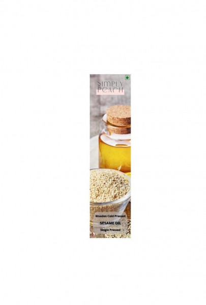 Image of Simply Peach Cold Pressed Sesame White Oil - 1 Lt