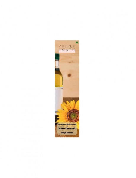Image of Simply Peach Cold Pressed Sunflower Oil - 1 Lt