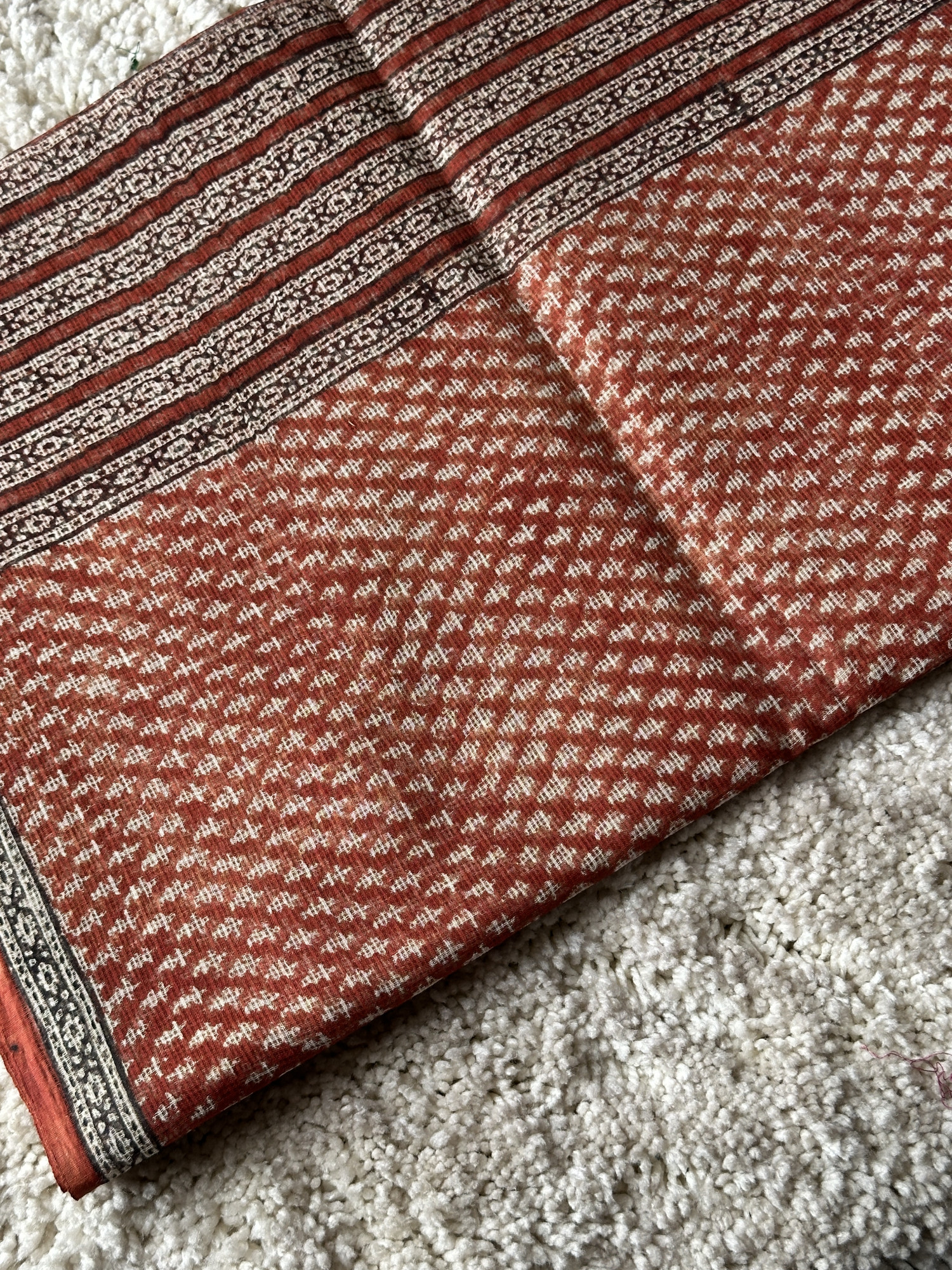 Bagru handblockprinted kota cotton saree