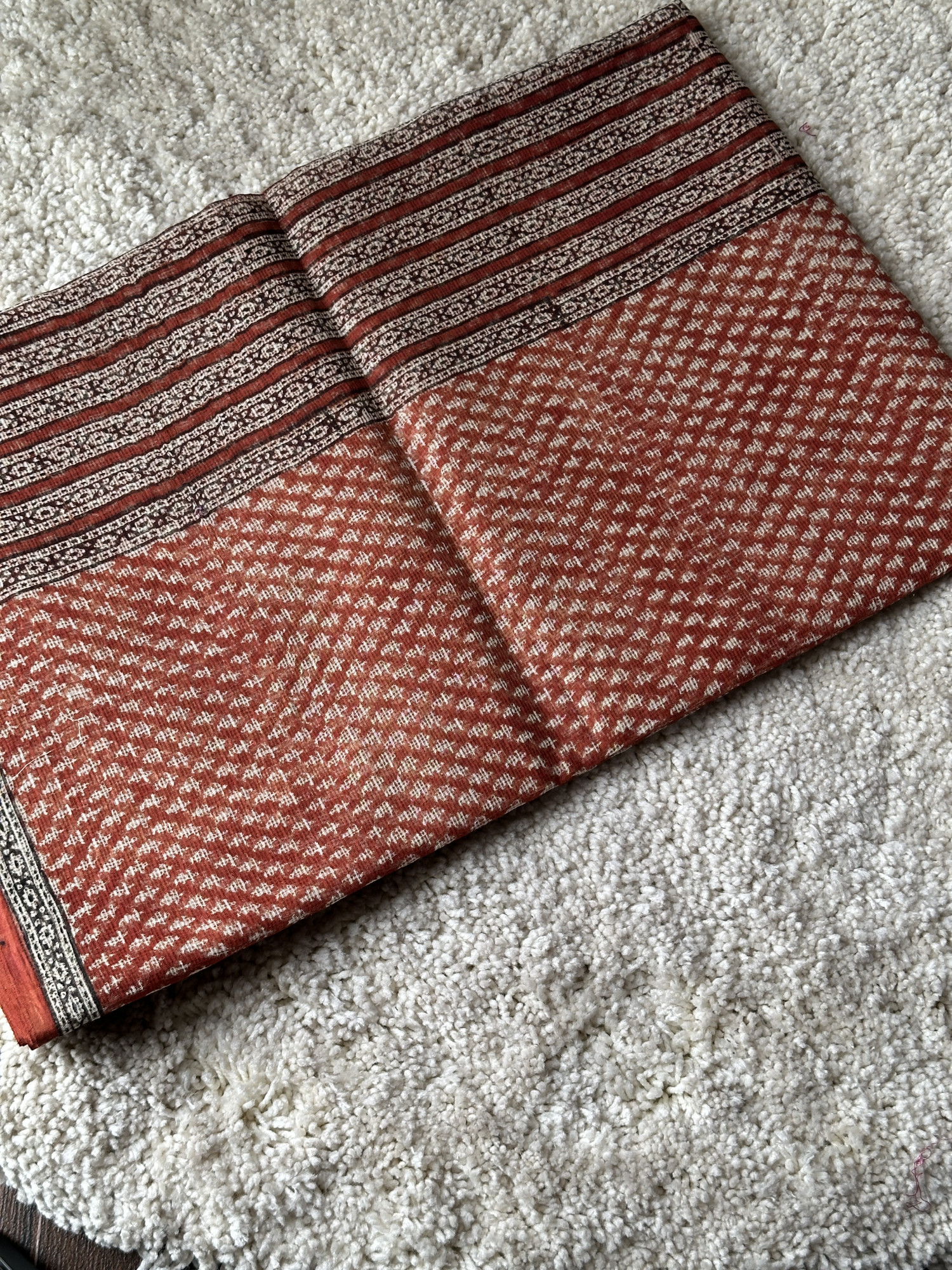 Bagru handblockprinted kota cotton saree