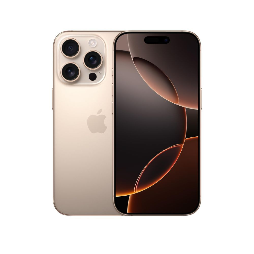 iPhone 16 Pro 256 GB 5G Smartphone Camera Control 4K 120 fps Dolby Vision Enhanced Battery Life AirPods Compatible Titanium Dune Finish