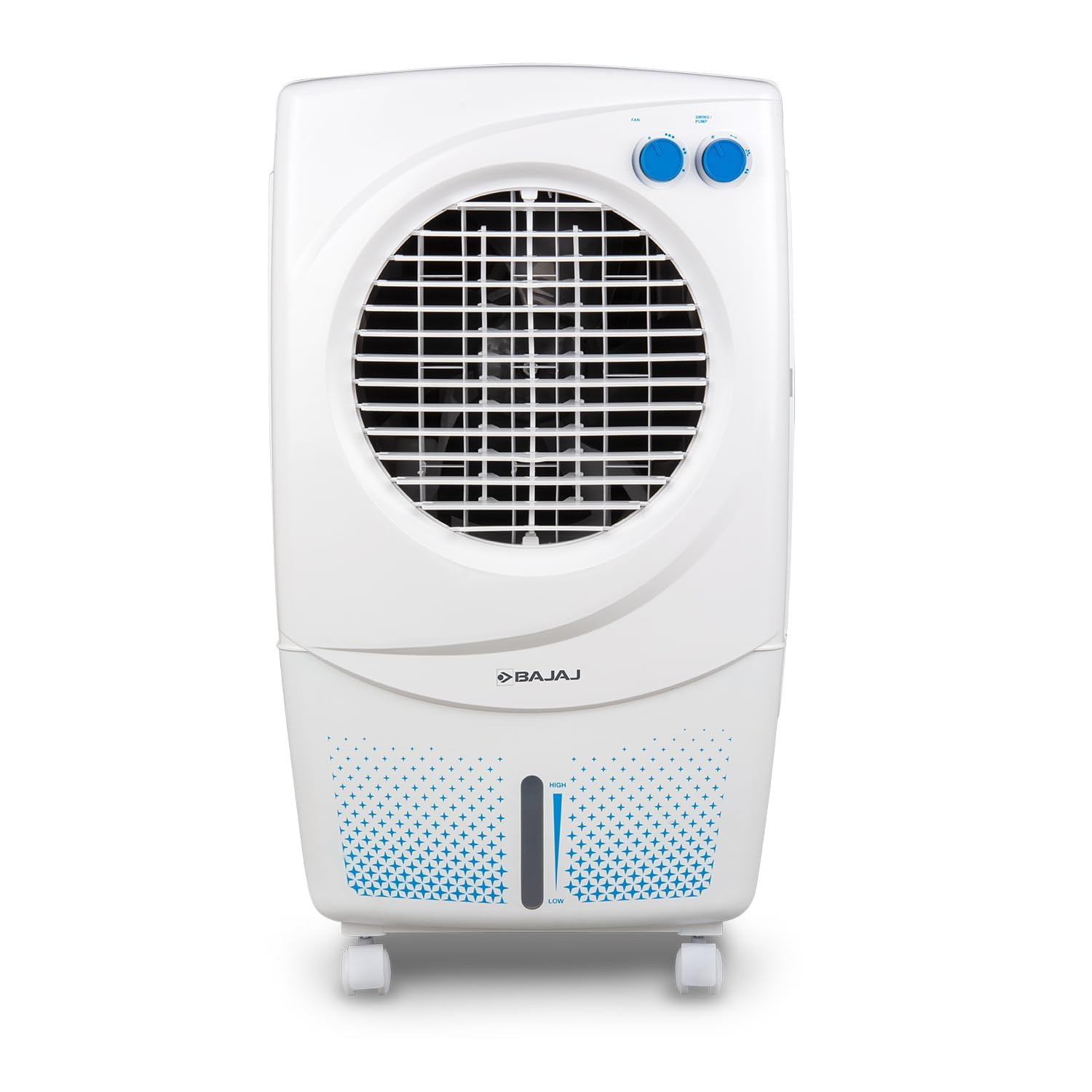 Bajaj PMH 36 Torque 36L Personal Air Cooler For Room Duramarine Pump with 2-Yr Pump Warranty 3-Yr Warranty 1 Yr Std 2 Yr Extn TurboFan Technology Powerful Air Throw 3-Speed Control Portable