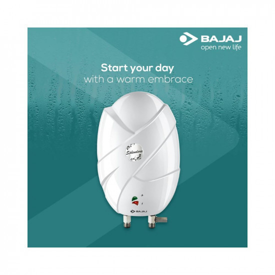 Bajaj Splendora 3 Litre 3KW IWH Instant Water Heater Geyser White