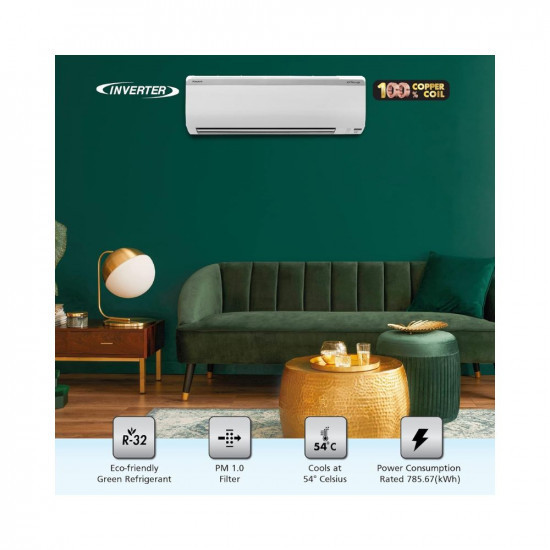 Daikin PureBreeze 15T 5-Star Inverter Split AC with PM 10 Filtration White