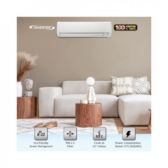 Daikin AirMax 20  3-Star Inverter Split AC with PM 25 Filtration White