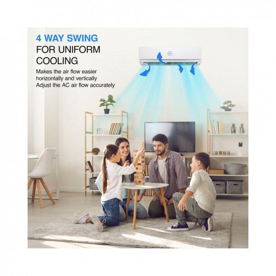 Godrej PolarCool 15T 3-Star Fixed Speed Split AC 4-Way Air Swing Copper Anti-Dust Filter 2023 Model White