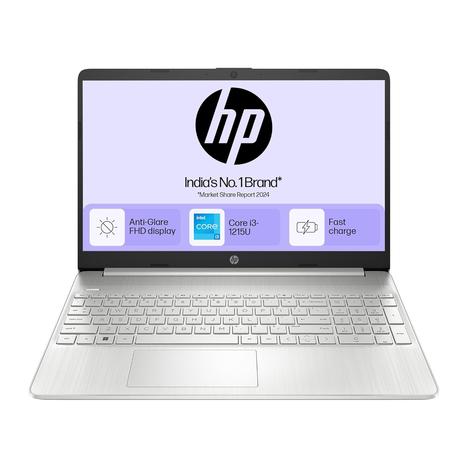 HP 15s Laptop Frost Gray 12th Gen Intel Core i3-1215U 8GB DDR4 256GB SSD 156 FHD Anti-Glare Display Intel UHD Graphics Windows 11 MS Office 2021 FY5010TU 169 kg