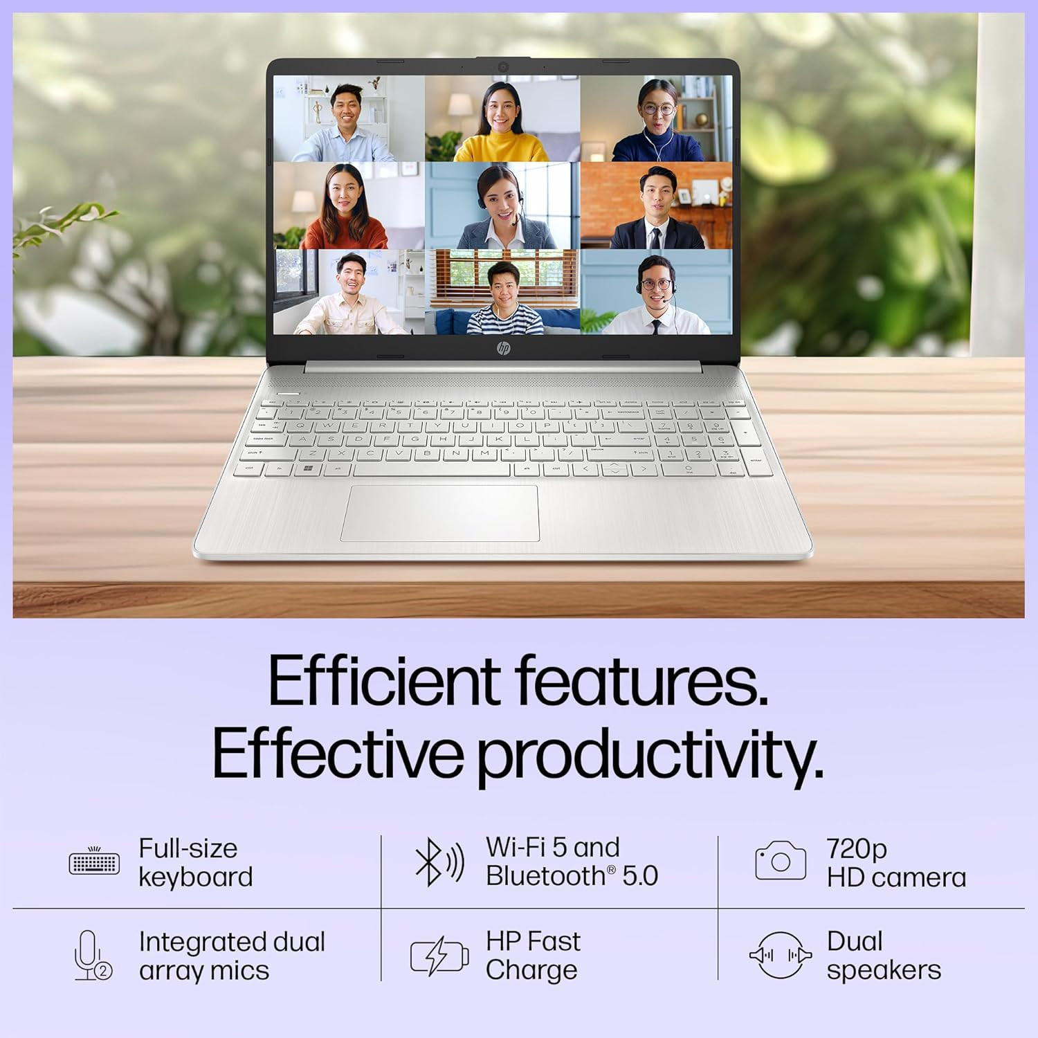 HP 15s Laptop Frost Gray 12th Gen Intel Core i3-1215U 8GB DDR4 256GB SSD 156 FHD Anti-Glare Display Intel UHD Graphics Windows 11 MS Office 2021 FY5010TU 169 kg