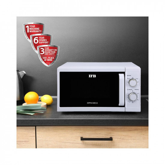 IFB 20 Litre Solo Microwave Oven 20PM-MEC2 White
