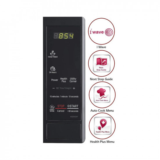 LG QuickHeat 20 Solo Microwave Oven Black