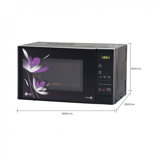 LG QuickHeat 20 Solo Microwave Oven Black