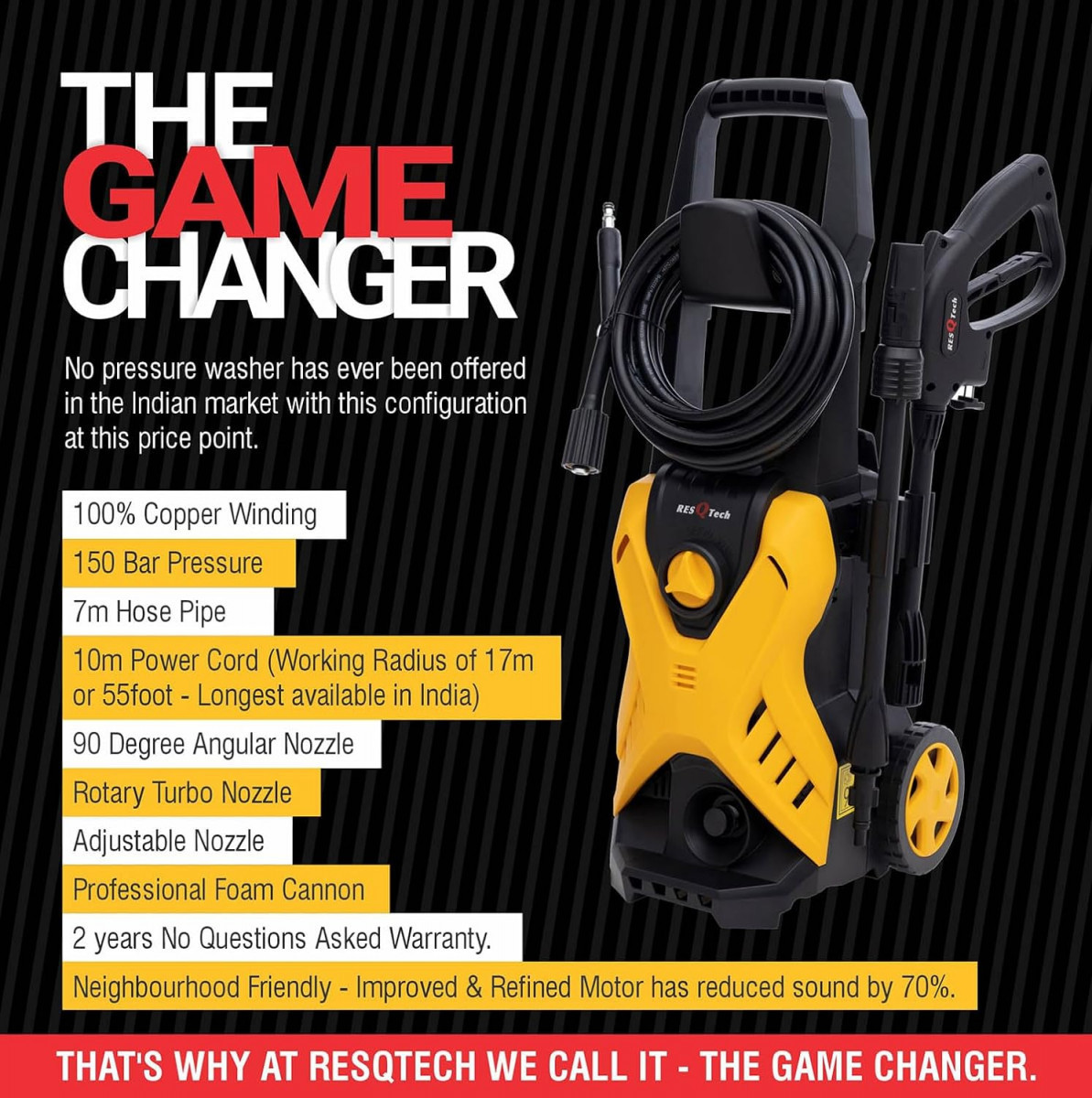 ResQTech PW-107 ProJet 150 Bar Premium Washer