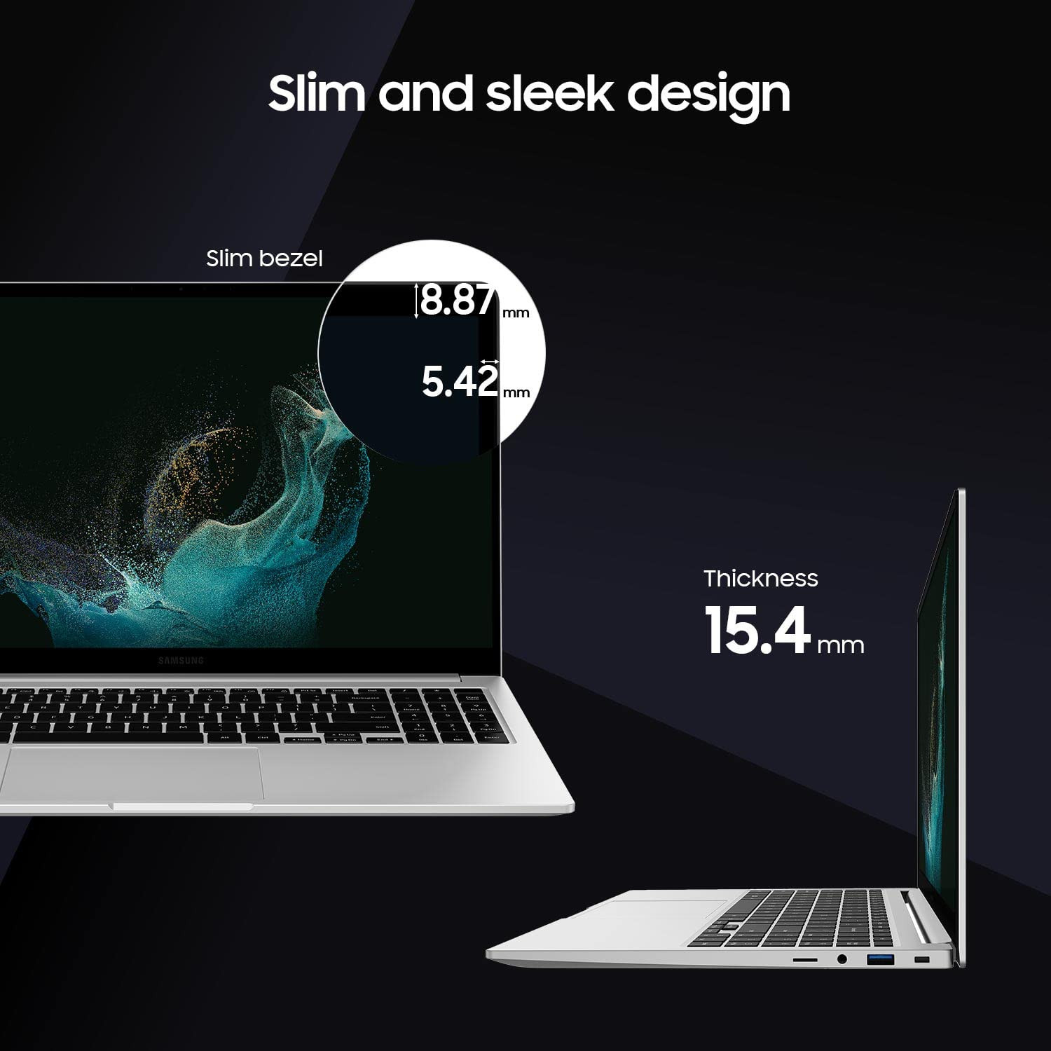 Samsung Galaxy Book2 Laptop Platinum Ice Intel 12th Gen Core i7 16GB RAM 512GB SSD 156 FHD Display Windows 11 MS Office Backlit Keyboard Fingerprint Reader NP750XED-KC2IN 155 kg